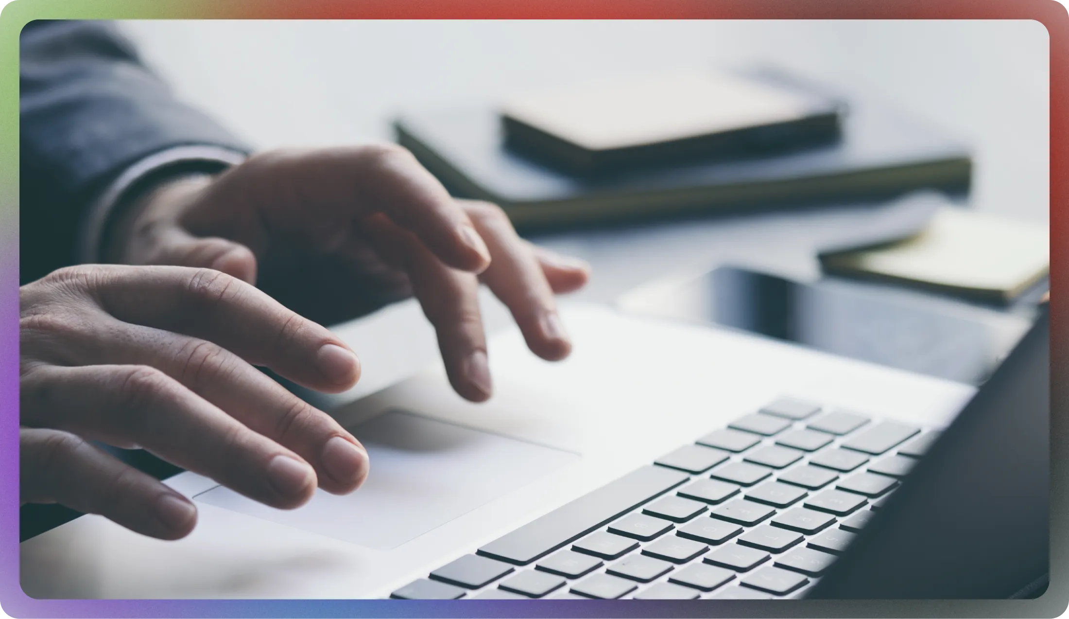 홈페이지가 대표를 대신해 고객을 응대하는 영업사원처럼 표현된 일러스트