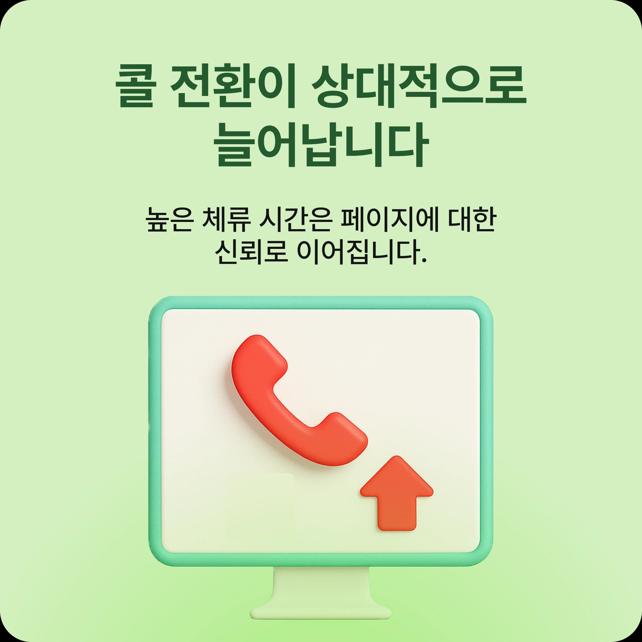 체류 시간 증가가 전환율로 이어지는 구조