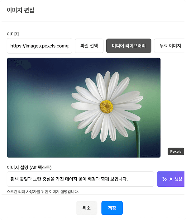 이미지·동영상 삽입